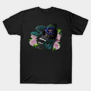 Sugar Skull Mask and snake T-Shirt